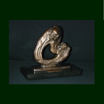 Skulptur mit dem Titel "“GRANDMOTHER”, BRON…" von Jan And Jo Moore, Original-Kunstwerk, Metalle