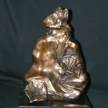 Skulptur mit dem Titel "“SQUASH BLOSSOMS”,…" von Jan And Jo Moore, Original-Kunstwerk, Metalle