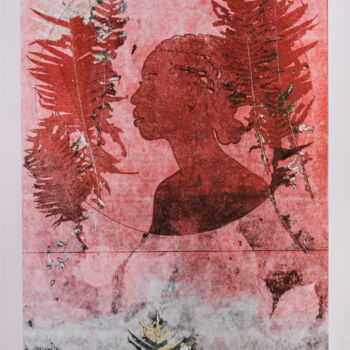 Gravures & estampes intitulée "Flora II" par Jan Bosak, Œuvre d'art originale, Monotype