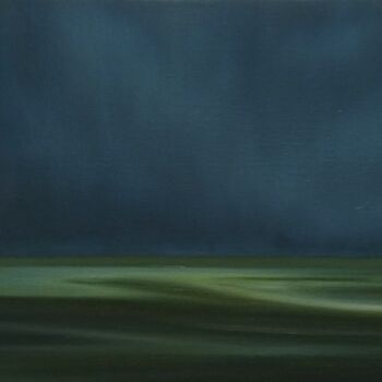 Картина под названием "Dark Sea" - Jan De Vleeschauwer, Подлинное произведение искусства, Масло Установлен на Деревянная рам…