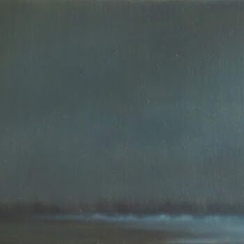 Картина под названием "Dark Sea VI" - Jan De Vleeschauwer, Подлинное произведение искусства, Масло Установлен на Деревянная…