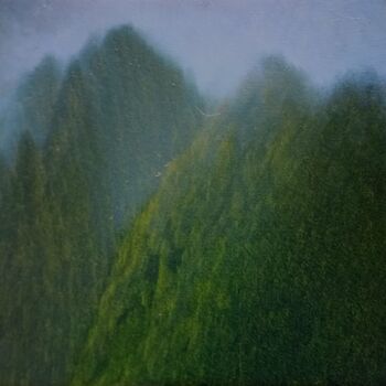 Pittura intitolato "Mountainscape XX" da Jan De Vleeschauwer, Opera d'arte originale, Olio Montato su Telaio per barella in…
