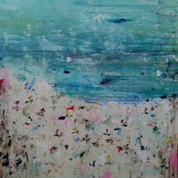Painting titled "Summers Day - Britt…" by Jan O'Sullivan, Original Artwork, Acrylic Mounted on Wood Stretcher frame