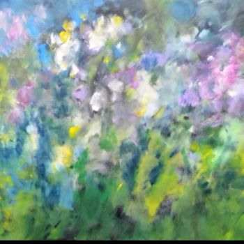 Картина под названием "A Summer Garden II…" - Jan Rippingham, Подлинное произведение искусства, Акрил