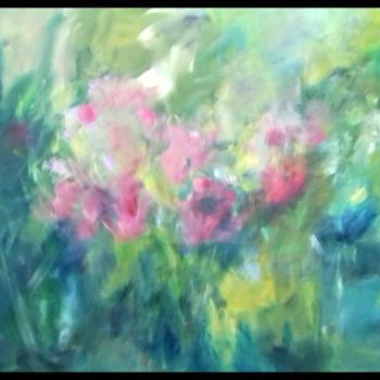 Картина под названием "A Summer Garden III…" - Jan Rippingham, Подлинное произведение искусства, Акрил