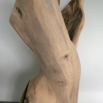 Скульптура под названием "SHE SIDE" - Jan Van Braekel, Подлинное произведение искусства, Дерево