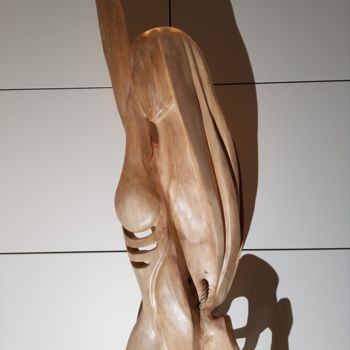 Sculpture titled "INNER BEAUTY" by Jan Van Braekel, Original Artwork, Wood