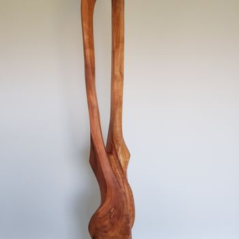 Скульптура под названием "TWIN1" - Jan Van Braekel, Подлинное произведение искусства, Дерево