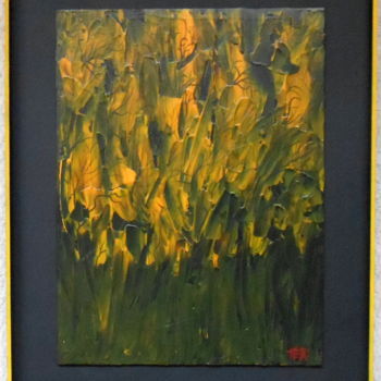 Peinture intitulée "More Yellow." par Jan Schrijver, Œuvre d'art originale, Acrylique