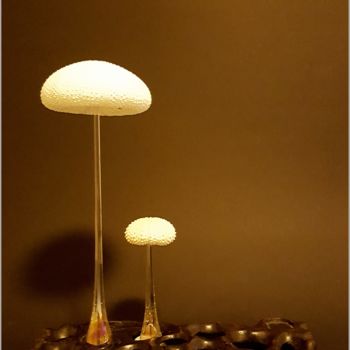 Sculpture intitulée "Mushrooms" par Jan Schrijver, Œuvre d'art originale, Techniques mixtes