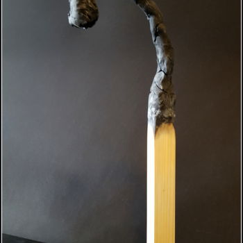 Sculpture titled "Does it hurt Daddy?" by Jan Schrijver, Original Artwork, Mixed Media