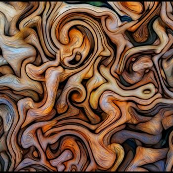 Цифровое искусство под названием "Labyrinth" - Jan Schrijver, Подлинное произведение искусства, Цифровая живопись