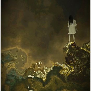 Arte digital titulada "Lost in her own min…" por Jan Schrijver, Obra de arte original