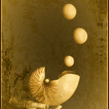 Photography titled "Birth of the moon." by Jan Schrijver, Original Artwork, Manipulated Photography