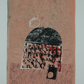 Collages titled "Untitled nr. 7" by Jana Štok, Original Artwork, Collages