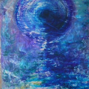 Painting titled "Sea" by Jana Šmakalová, Original Artwork, Acrylic