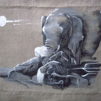 Schilderij getiteld "elephant1.jpg" door Jane Buchet-Astruc, Origineel Kunstwerk