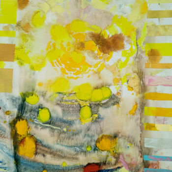 Pintura intitulada "o sole mio" por Jane Chepell, Obras de arte originais, Acrílico Montado em Plexiglass