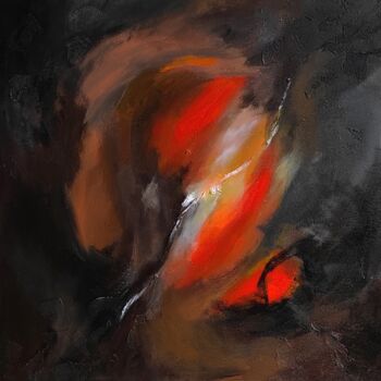 Painting titled "Big flare" by Jane Ti, Original Artwork, Acrylic