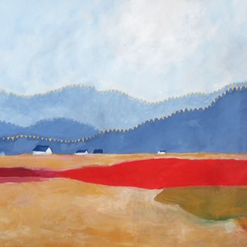 Peinture intitulée "Skagit Valley Abstr…" par Janel Bragg, Œuvre d'art originale, Autre