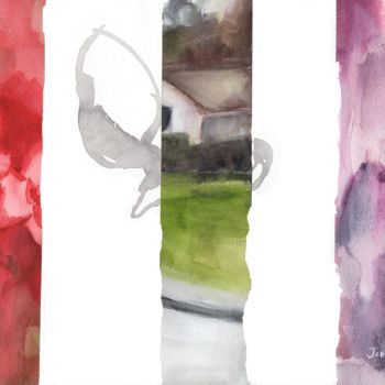 Картина под названием "Collage of Painting…" - Janel Bragg, Подлинное произведение искусства, Чернила