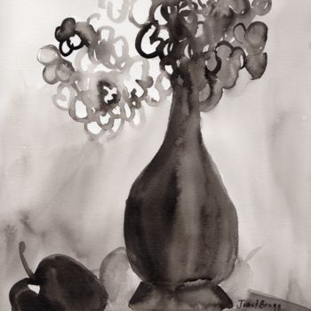 Pintura titulada "Still Life with Hyd…" por Janel Bragg, Obra de arte original, Tinta