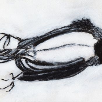 「Dead Bird by my Sta…」というタイトルの絵画 Janel Braggによって, オリジナルのアートワーク