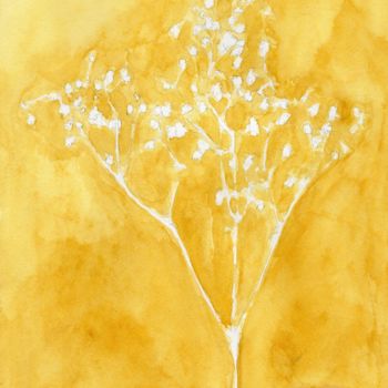 Картина под названием "Floral from Sheely'…" - Janel Bragg, Подлинное произведение искусства, Акварель