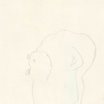 Dessin intitulée "Figure Short Pose" par Janel Bragg, Œuvre d'art originale, Graphite