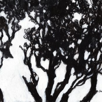 Peinture intitulée "Madrona Trees at th…" par Janel Bragg, Œuvre d'art originale