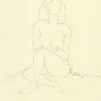 Dessin intitulée "Figure Drawing Clas…" par Janel Bragg, Œuvre d'art originale, Crayon