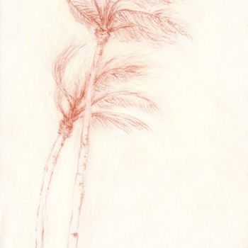 Dessin intitulée "Once Upon a Tropica…" par Janel Bragg, Œuvre d'art originale, Crayon