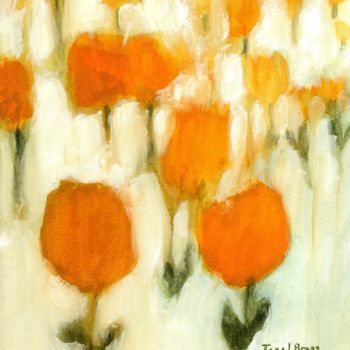 Pittura intitolato "Tulips for Jackson" da Janel Bragg, Opera d'arte originale, Acquarello
