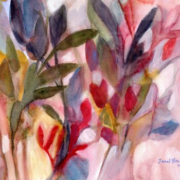 Painting titled "Joy for All Seasons" by Janel Bragg, Original Artwork, Watercolor