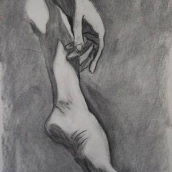 「hand and foot」というタイトルの絵画 Janel Braggによって, オリジナルのアートワーク