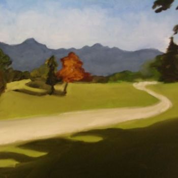 Pittura intitolato "Cascade Foothills/V…" da Janel Bragg, Opera d'arte originale, Olio