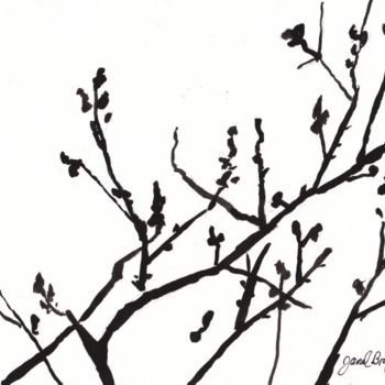 Malerei mit dem Titel "Spring Blossoms" von Janel Bragg, Original-Kunstwerk