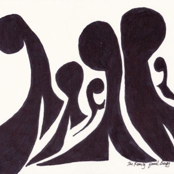 Peinture intitulée "The Family" par Janel Bragg, Œuvre d'art originale