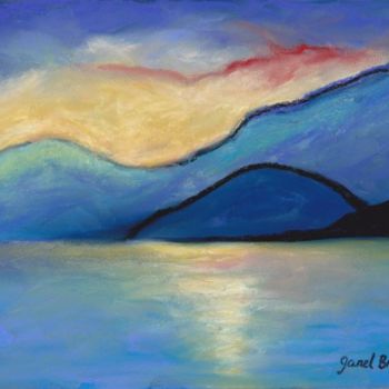 Pintura intitulada "San Juan Island Twi…" por Janel Bragg, Obras de arte originais