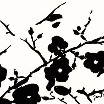 Peinture intitulée "Wild Roses" par Janel Bragg, Œuvre d'art originale, Huile