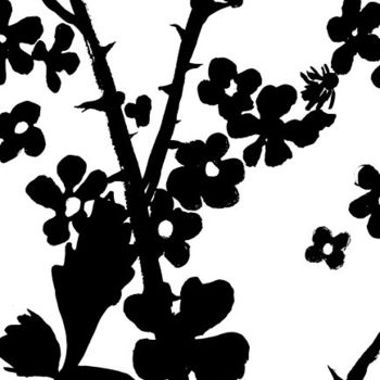 「Blackberry Bush」というタイトルの絵画 Janel Braggによって, オリジナルのアートワーク, オイル