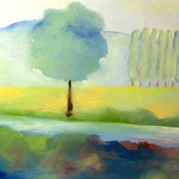 Malerei mit dem Titel "Picture Valley" von Janel Bragg, Original-Kunstwerk, Öl