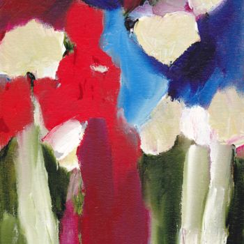 Картина под названием "Bouquet" - Janel Bragg, Подлинное произведение искусства, Масло