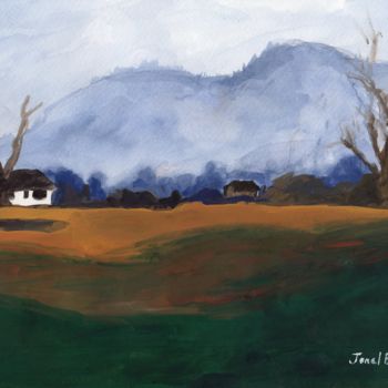 Malerei mit dem Titel "Skagit Flats" von Janel Bragg, Original-Kunstwerk, Andere