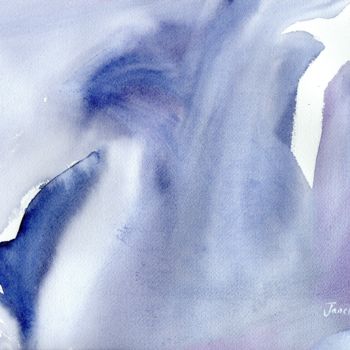 Картина под названием "Seagulls 1" - Janel Bragg, Подлинное произведение искусства, Акварель
