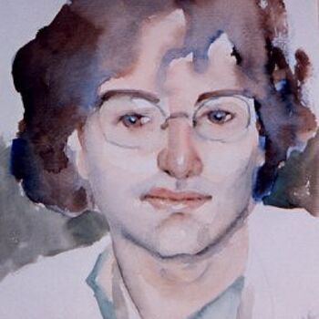 Malarstwo zatytułowany „Portrait of Riccardo” autorstwa Janet Butler, Oryginalna praca