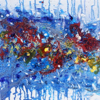 Pintura intitulada "Blue Horizons - Und…" por Janet Watson, Obras de arte originais, Acrílico