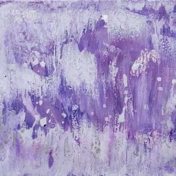 Pintura titulada "Frozen Purple Mix -…" por Janet Watson, Obra de arte original, Acrílico