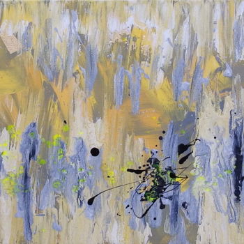 Peinture intitulée "Sunshine Yellow – U…" par Janet Watson, Œuvre d'art originale, Acrylique