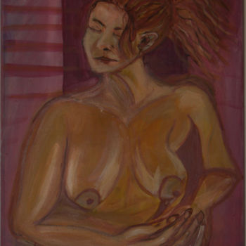 Malarstwo zatytułowany „pink-nude.jpeg” autorstwa Janice Galloway, Oryginalna praca, Olej